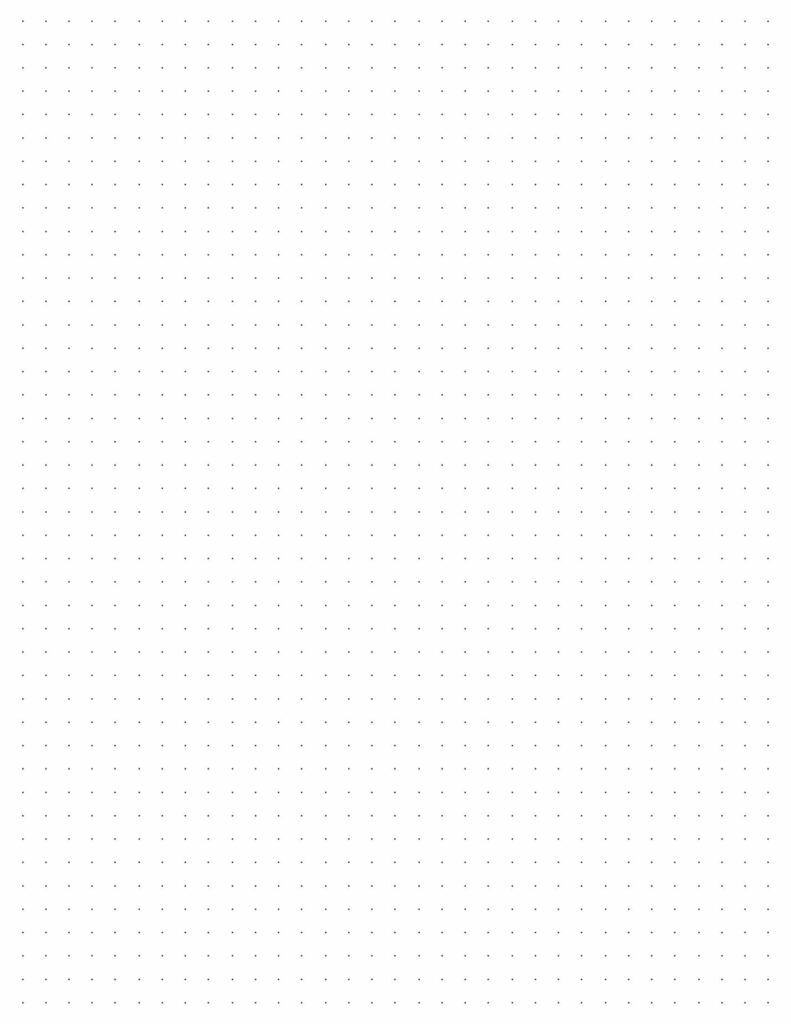 Dot Paper Quarter Inch Dotted Grid