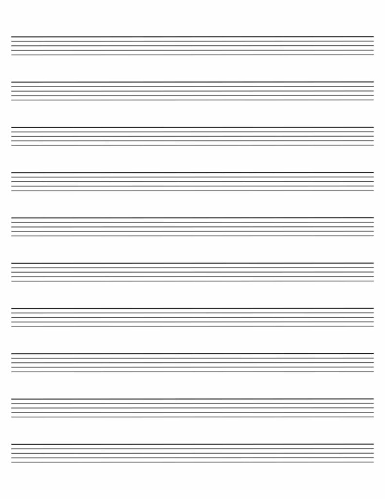Lined Music Paper