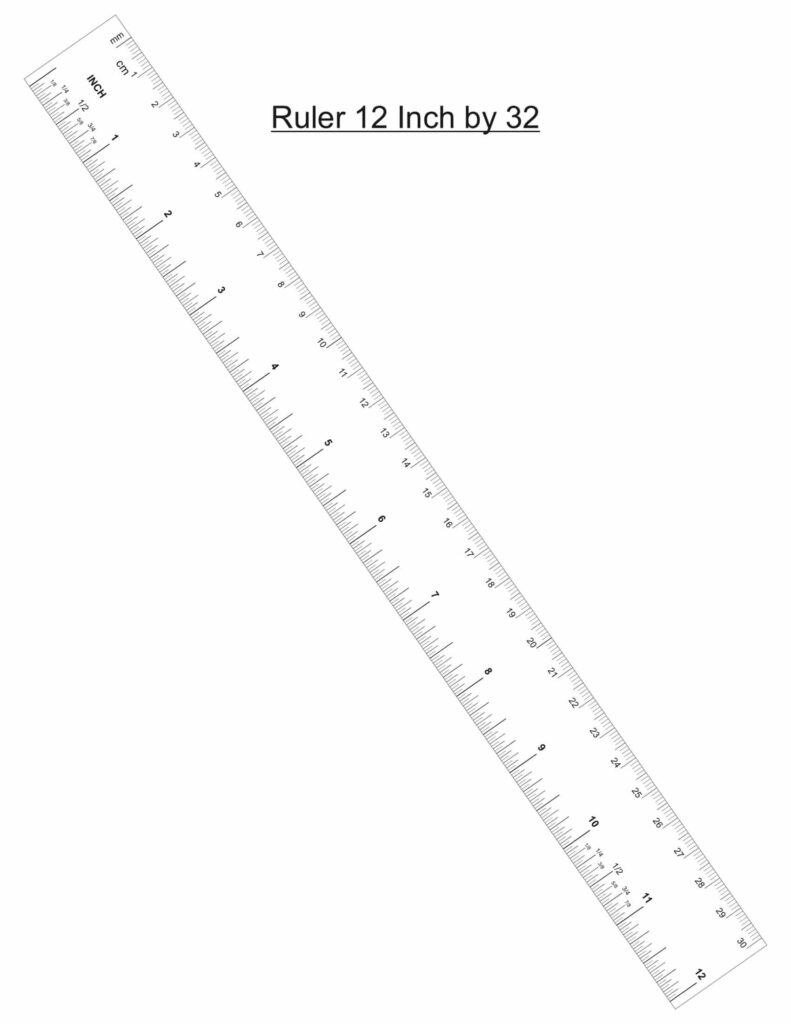 Ruler 12 Inch by 32