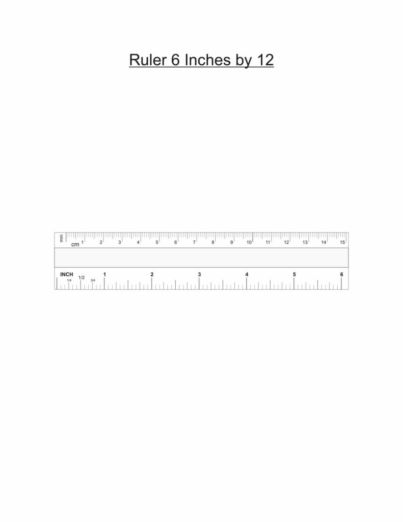 Ruler 6 Inch By 12