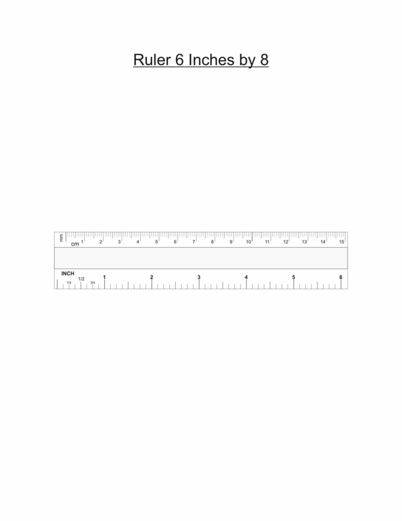Ruler 6 Inch By 8