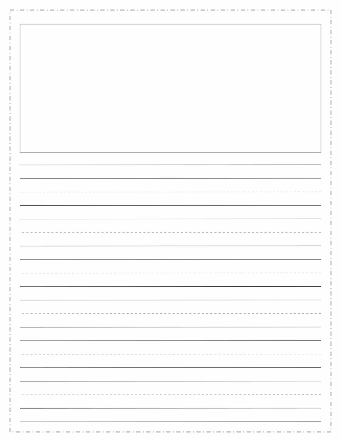 lined-paper-with-picture-box-advance-glance